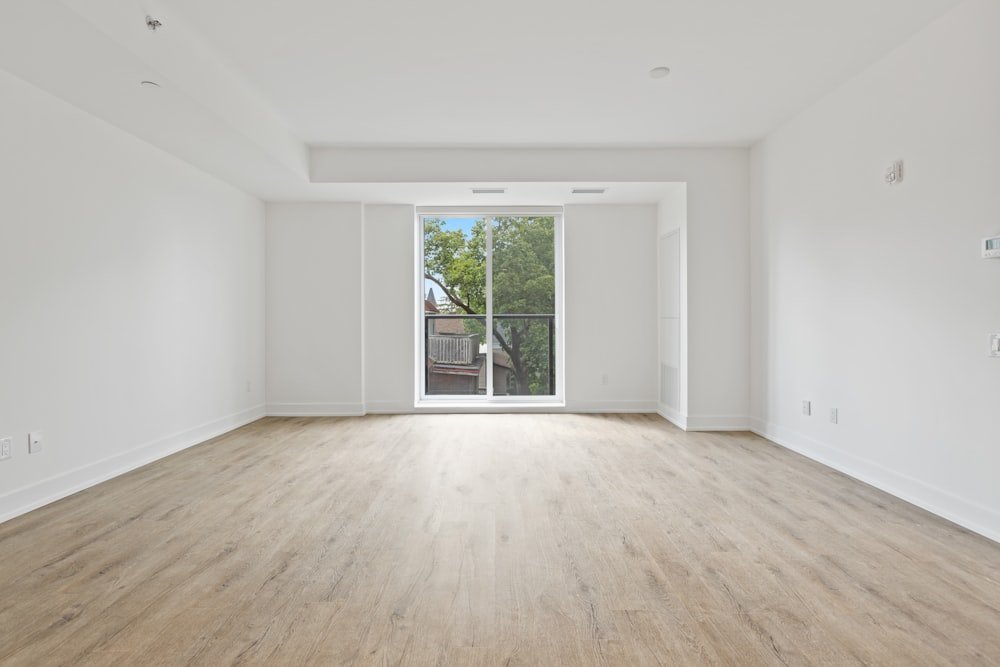 Empty, freshly cleaned flat ready for handover